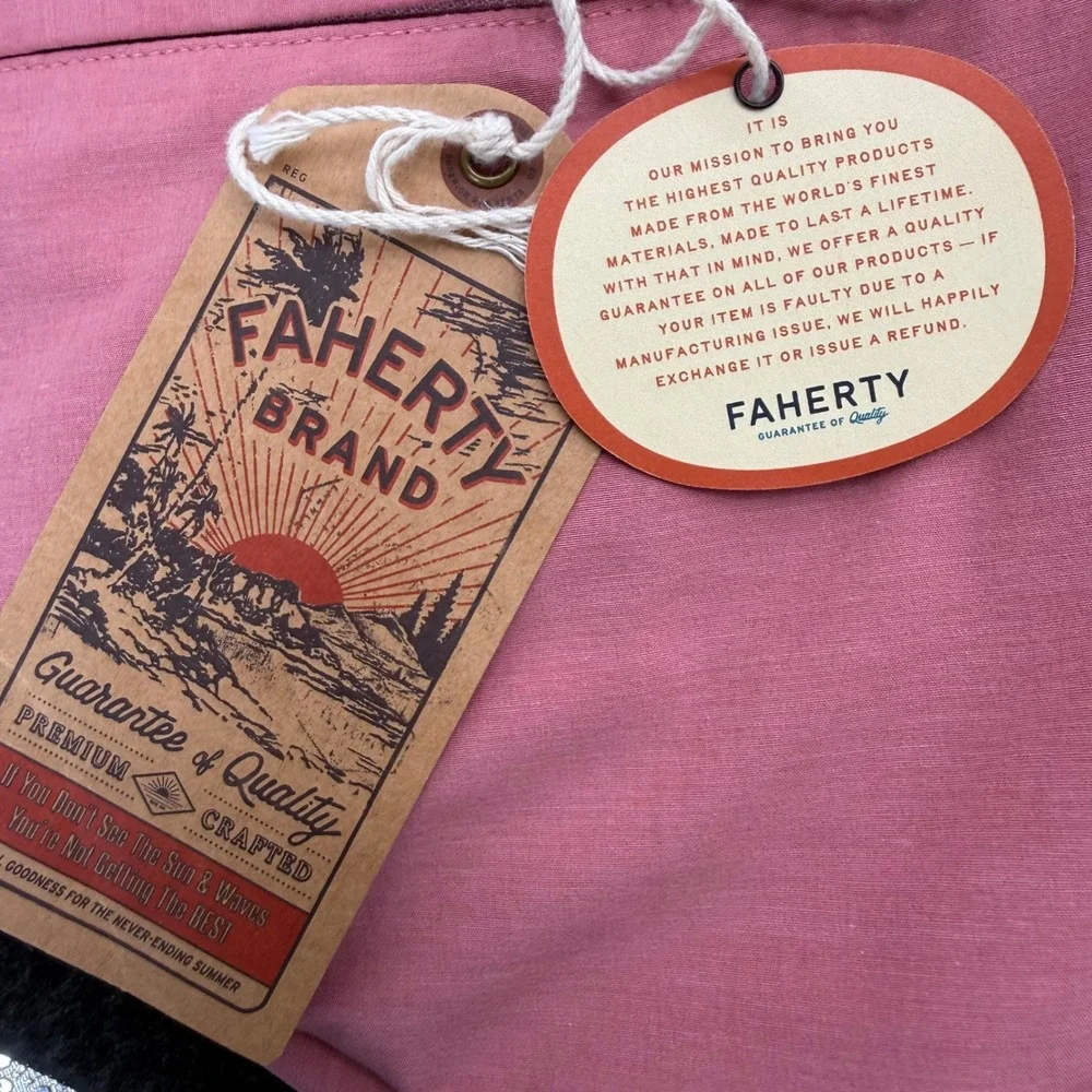 Faherty Shorts Mens 33 Pink All Day Short 5